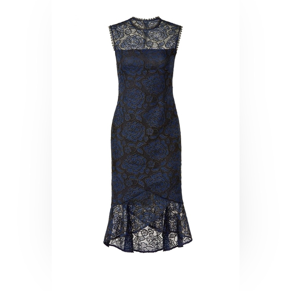 NWOT Shoshanna Reika Navy Blue Sheath Dress (Size 8)